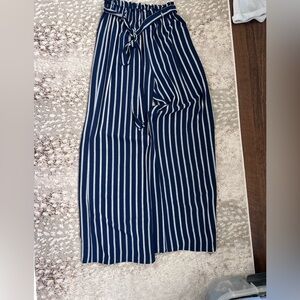 Shop17 Womens Wide Leg Striped Pants